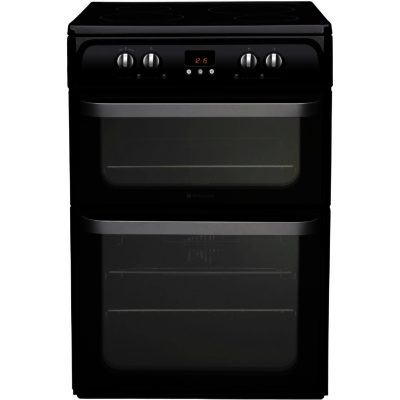 Hotpoint HUI614K Ultima Electric Cooker with Induction Hob in Black Hotpoint HUI614K Ultima Electric Cooker with Induction Hob in Black